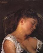 Gustave Courbet Sleeping woman Spain oil painting artist